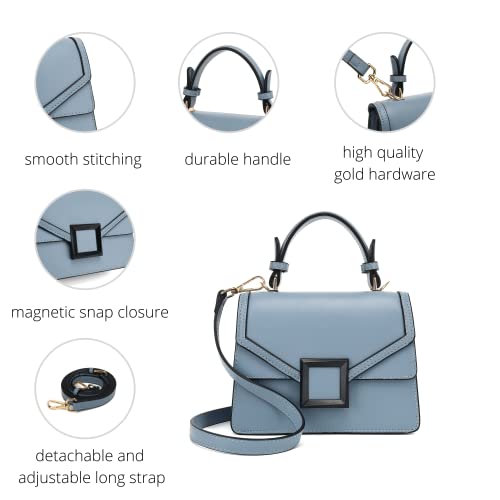 Scarleton Top Handle Purses For Women, Satchel Shoulder Bag Purse, Crossbody Bags For Women, Handbags For Women Mini, H208607 - Blue #TOP4