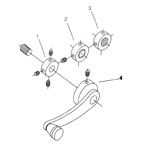 4X Set Of Black Billet Manual Door Handle Cranks Window Winder Compatible With Ford Dodge #TOP6