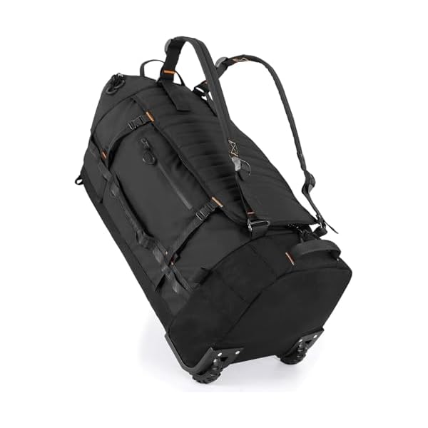 Rolling Duffle Bag with Wheels,86L 30”Carry on Luggage with Wheels,Folding Travel Bag,Duffle Backpack with Separate Shoe Compartment (black)