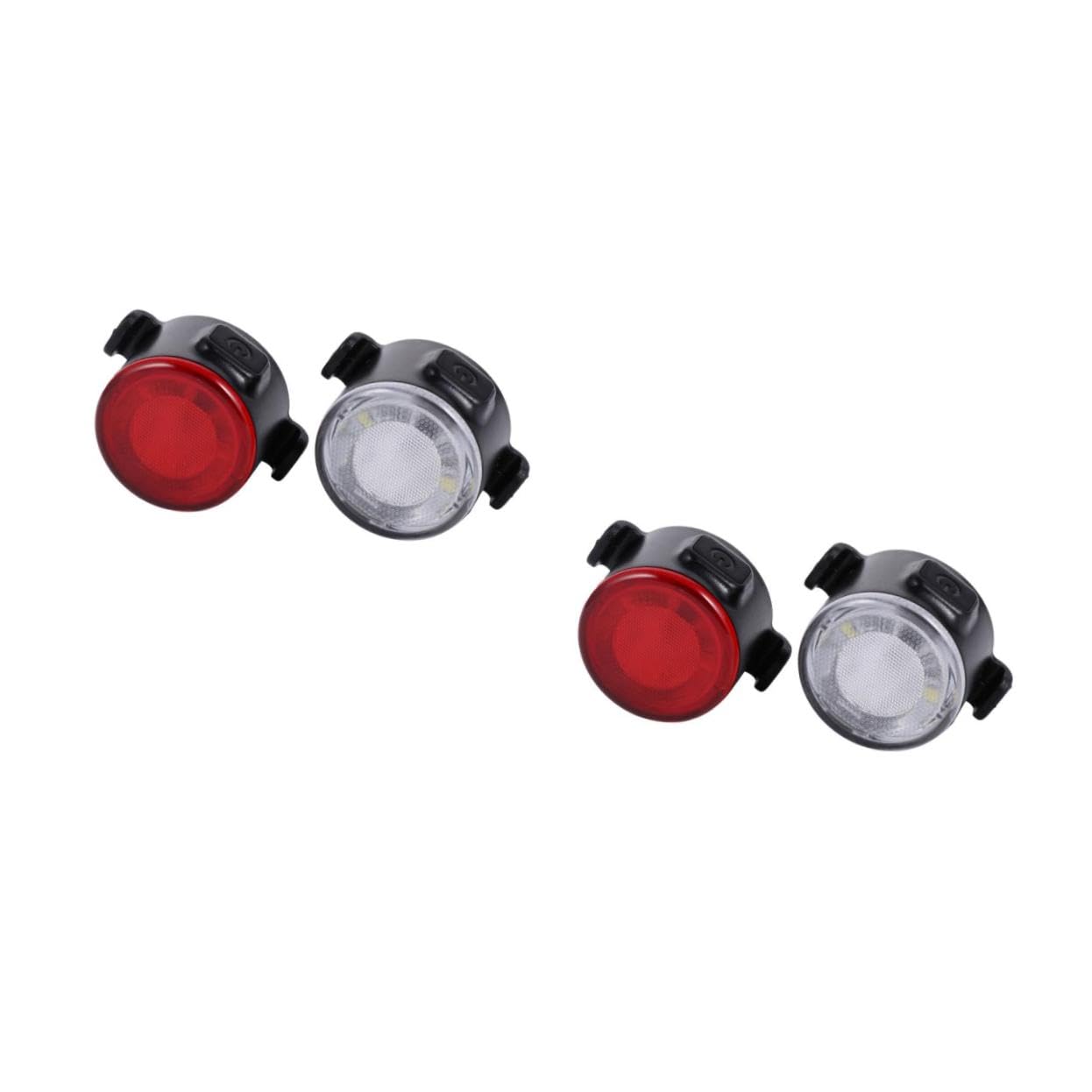 ibasenice 2pcs Set Rechargeable Bike Light Set Waterproof Front Rear Led Cycling Lights Technology for Mountain and Road Bikes