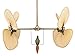 Fanimation Palisade 22 inch Indoor Ceiling Fan Blade Set of 8 Wide Oval Palm - Natural