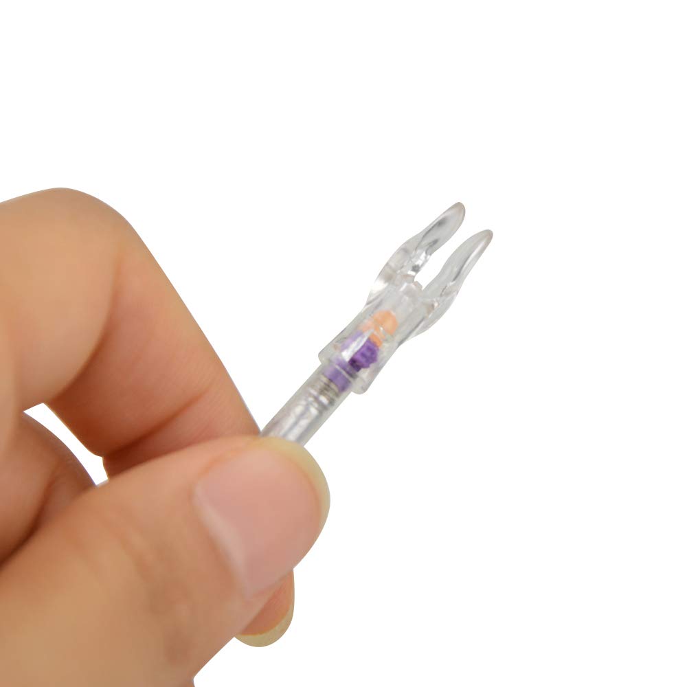 6 Encoches Lumineuses LED Pour Flèches De Tir à L'arc – Diamètre 0,3/7,6 Mm – Multicolore