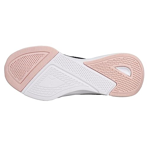 PUMA Flyer Runner Women Sneaker, Black/White/Pink, 6.0 US