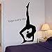 Personalità Design Adesivo Da Parete Yoga Adesivo Da Parete Ragazza Ginnastica Sport Yoga Home Wall Decal A4 57x130cm