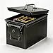 Movclstud Ammo Storage Box - Fire-Resistant, Waterproof, Airtight Metal Case with Lock Buckle - for Ammo and Lithium Battery Storage (11