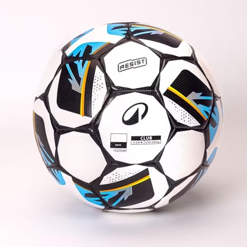 Image of Decathlon Club Ball Resist Size 5, Hybrid Technology, Rubber Coating (White)