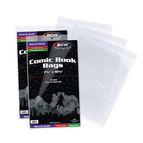 Sac de bande dessinée refermable BCW pour stopper le jaunissement des pages