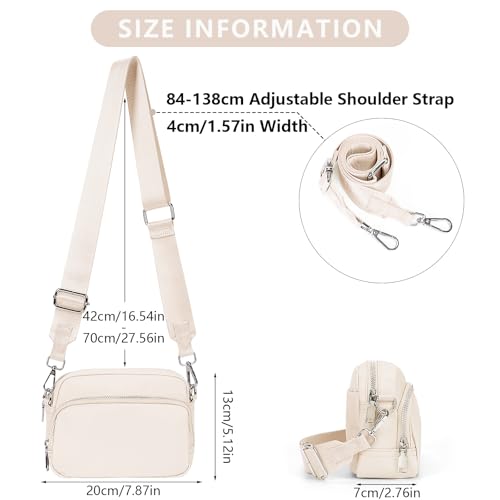 Image of Crossbody Bag for Women,Camera Sports Purses Lightweight Shoulder Bag Waterproof Purse with Adjustable Wide Strap (Begien)