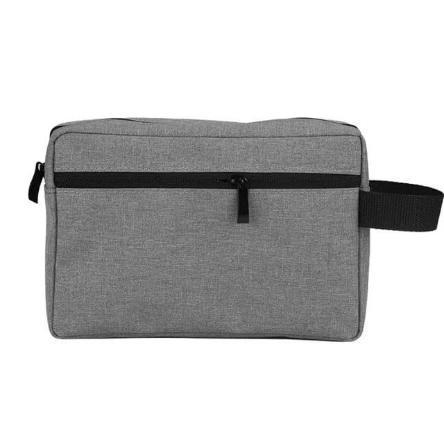 Beauty Case da Uomo, Borsa da Viaggio Portatile di Grande capacità in Tessuto, per Cosmetici, dispositivi elettronici e digitali, Antipolvere e Impermeabile.