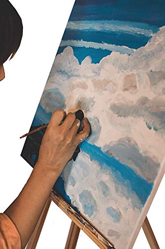 ALLPER Pack de 6 lienzos 40 x 50 cm de 100% algodón apto para óleo, acrílico y mixto, pre-estirado, color BLANCO. Libre de ácido.