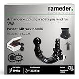Abnehmbare Anhängerkupplung (Stützlast: 100 kg / Anhängelast: 2.233 kg / D-Wert in kN: 11,5) mit 13-poligem, fahrzeugspezifischem Elektrosatz
