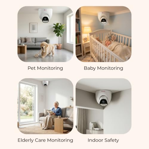 Image of Trueview 3MP WiFi Dome CCTV Camera Pack of 2 | Home & Office Security Camera | Human Detection | Two-Way Audio | Motion Alerts | Remote Monitoring | Cloud Storage Support | Alexa Compatible