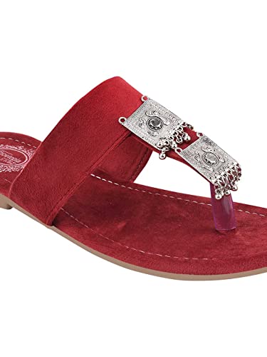 Image of Shoetopia Ethnic Jewel Detailed Flats For Women & Girls