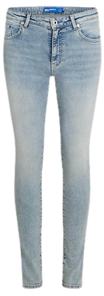 Karl Lagerfeld Jeans Damen High Rise Skinny with Slit Hellblau 2732