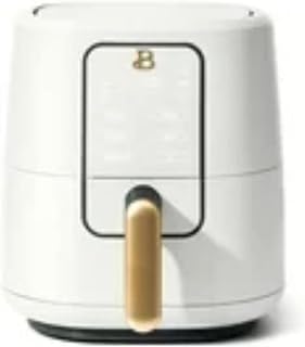 Beautiful Drew Barrymore 3-Quart Digital Air Fryer, TurboCrisp Technology, 4 Presets, 170°F-400°F, Non-Stick, Dishwasher Safe, 1200 Watt.(White)