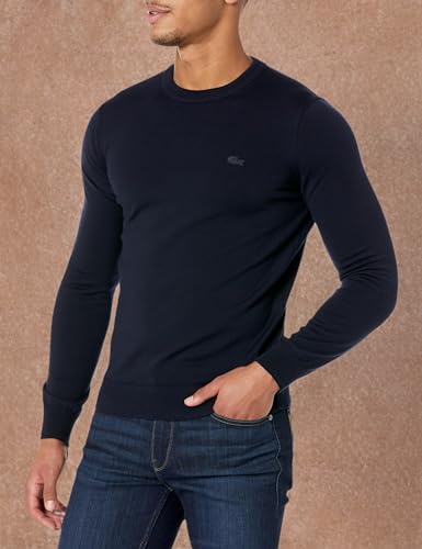 Lacoste Men's Crew Neck Merino Wool Sweater3