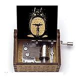 caja de musica totoro Inspiración: el diseño está inspirado en una caja de almacenamiento retro. Libérate de la percepción de la vida natural, la combinación perfecta de madera maciza y música, la ciudad agitada
