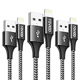 iphone clave 6 digitos [Duradero Adicional]: Cable Carga iPhone extra durable Construc Fabricado con cables trenzados de nylon de alta densidad y conectores de aluminio, hasta 3 veces más resistente que otros cables, con un elegante diseño, ofreciendo una resistencia y durabilidad en caso de una flexionarlo a 90 grados.
