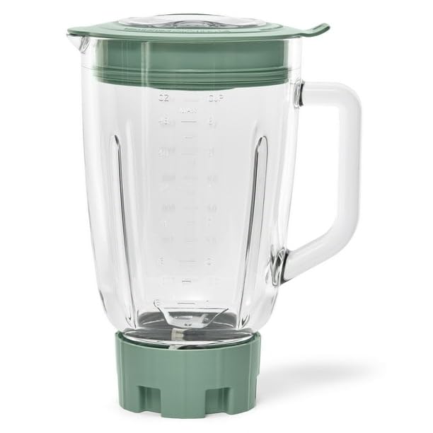 Glass Jar 5 Speed Blender With 6-Cup Jar (48Oz) Capacity, Sage Green, New,5-Speed Functionality, Ice-Crushing Moto, Dishwasher-Safe Glass Jar