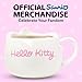 Silver Buffalo Sanrio Hello Kitty Pink Bow Ceramic 3D Sculpted Mug, 20 Ounces