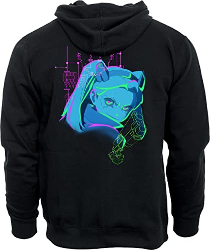 Sweater à capuche Neon Rebecca Cyberpunk: Edgerunners en taille M pour le quotidien