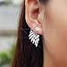 4 Pairs Retro Stereo Angel Wings Earrings for Women Fashion Feather Zircon Earrings Jacket Punk Gothic Jewelry (wing)