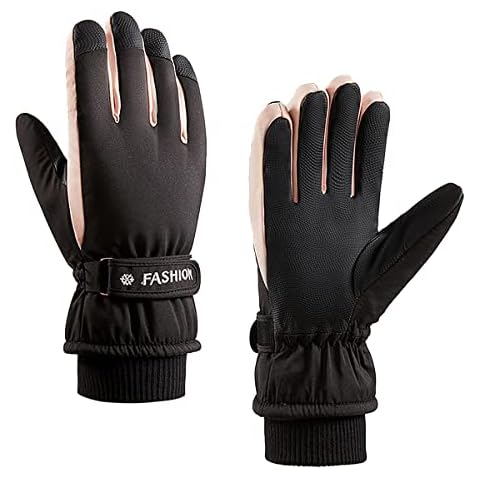 Women's Waterproof Thermal Ski Gloves by A-QMZL Cover