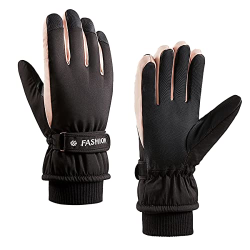 A-QMZL Winterhandschuhe wasserdichte Warme Skihandschuhe Damen...