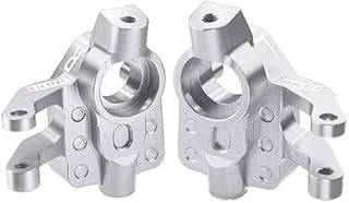 Axial 1/18 UTB18 Capra 4WD Unlimited Trail Buggy AXI01002 Upgrade Parts Aluminum 7075-T6 Front Knuckle Arm Set - Silver