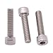 M8-1.25 x 35mm (12 Pack) Stainless Socket Head Cap Screws, 304 Stainless Steel 18-8, Plain Finish, Full Thread Coverage, by RoyceMart