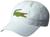 Lacoste Mens Classic Big Croc Gabardine Cap Baseball Cap, Rill Light Blue, One Size