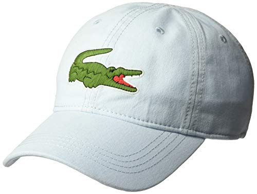Lacoste Mens Classic Big Croc Gabardine Cap Baseball Cap, Rill Light Blue, One Size #TOP28