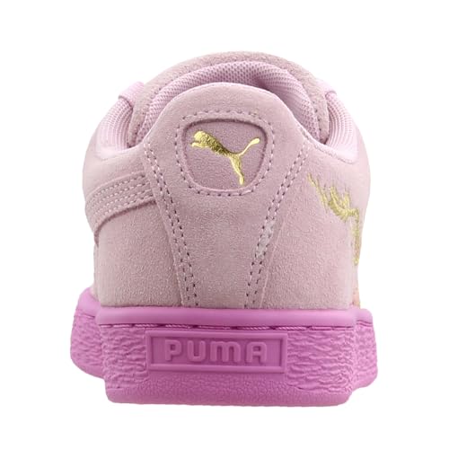 PUMA Kids Girls Suede Dragon Lace Up Sneakers Shoes Casual - Pink3