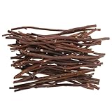 TOPPERFUN 50 Piezas Palitos Naturales de Madera para Manualidades Accesorios DIY Ramas Decorativas para Proyectos Adornos Rústicos para Jardín y Fotografía Varillas Resistentes y Versátiles