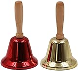 Jingle Call Bells: hecho de hierro pulido y mango de madera, tiene un aspecto elegante y bonito. El estilo es nuevo, la fusión de encanto clásico chino y occidental, elegante y moderno.