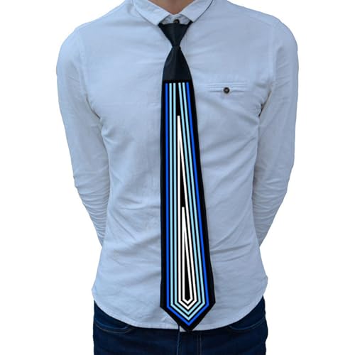 Corbata luminosa LED con sensor de voz para celebraciones de cumpleaños 1