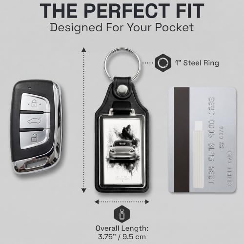 Image of Brotherhood Car Key Chain for Model Y - Classic Gift Men Women