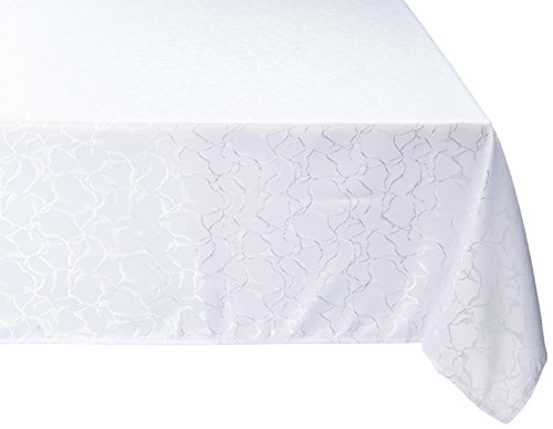Violet Linen European Stone Stain Resistant Microfiber Damask Tablecloth, 60" x 140" Violet Linen European Stone Stain Resistant Microfiber Damask Tablecloth, 60" x 140"