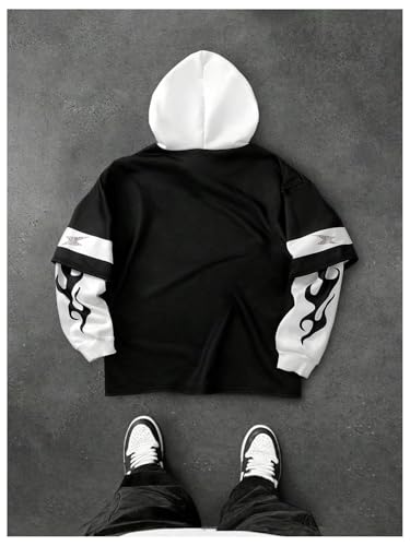 Men's Jersey Hoodies Number Letter Graphic Hooded Sweatshirts Long Sleeve Sporty Shirts Streetwear2