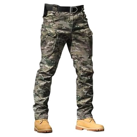 Camo Cargo Trousers for Outdoor Activities Cover