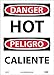 ESD51PB - Hazardous Material Danger Signs, National Marker - Size : 35.56 x 25.4 cm (14 x 10") - Each