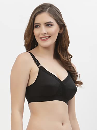 Image of Floret Women's Pure Cotton-Fabric Non Padded & Non-Wired Cut & Sew /Full Coverage Bra
