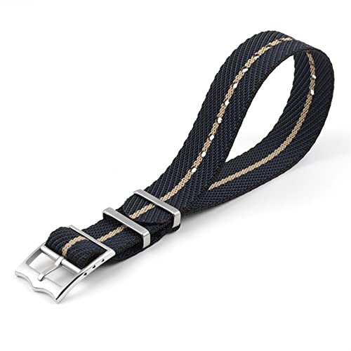 Bracelet nylon pour Omega 007 résistant eau et sport 22mm
