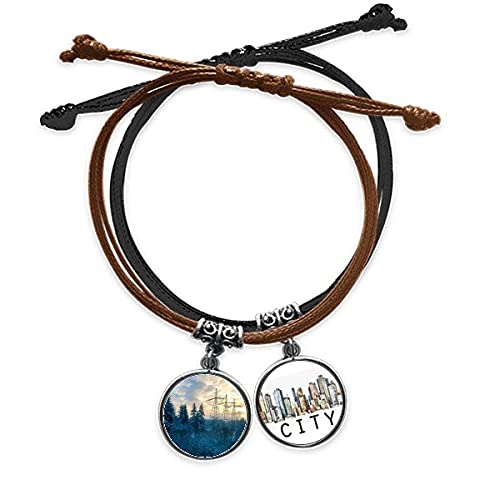 Bracelet main chaîne paysages verts pour un style authentique