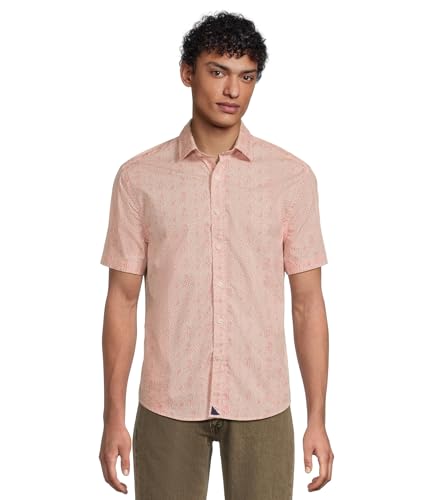 UNTUCKit Men's Stretch Cotton Short Sleeve Coldwell Shirt