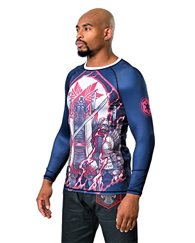 Ronin Imperial Commander Rash Guard for Men –Long-Sleeve MMA Swim BJJ Rash Guard3