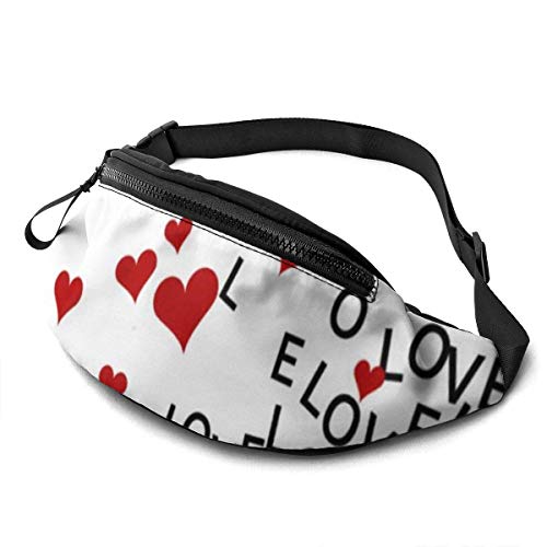 Corner Time Small Artificial Flowers Unisex Casual Waist Bag Valentine