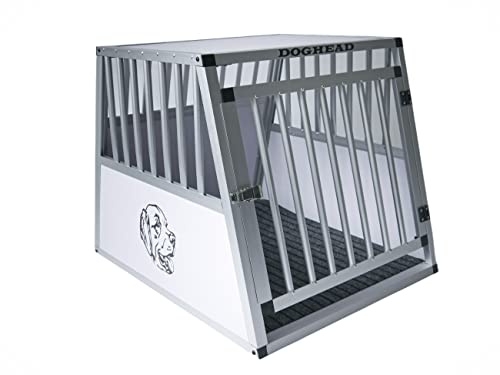 Doghead Trasportino per cani in alluminio, 65 x 80 x 63 cm