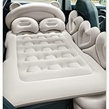 Colchón Inflable Coche para Maxima 2016-2023,Portátil Cama Inflable Plegable Coche con Bomba Maletero Cama de Aire Colchón,A-Beige