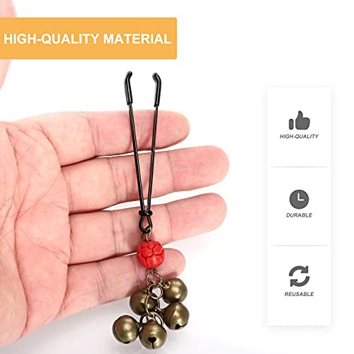 HEALLILY 2Pcs Non Piercing Tepelklemmen Vintage Bell Borst Clip Tepel Stimulator Bdsm Terughoudendheid Gereedschap Sex Flirten Speelgoed Voor Mannen Vrouw - Image 4
